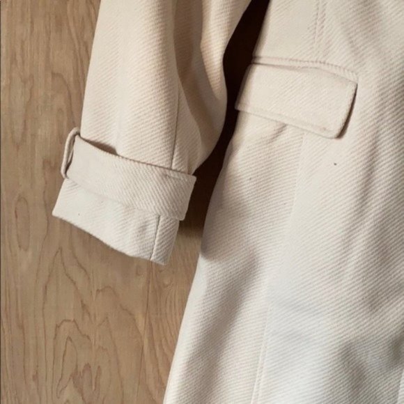 City Chic Cream Color Faux Fur Belted Winter Coat - Picture 11 of 12